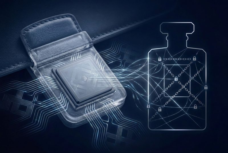 Chip-level link between digital certificates and physical authenticity