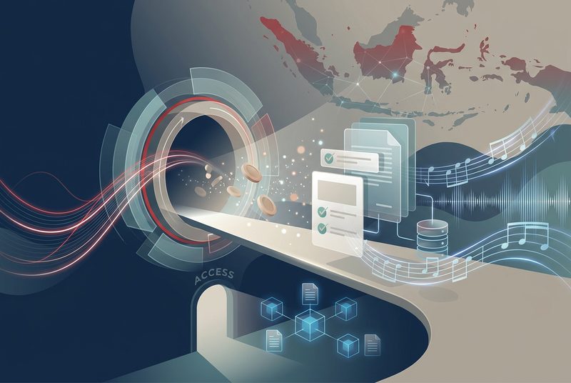 Registro gratuito de derechos musicales y gestión digital de datos en Indonesia