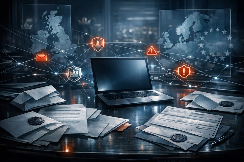 Fraud network impersonating IP offices in trademark filing emails