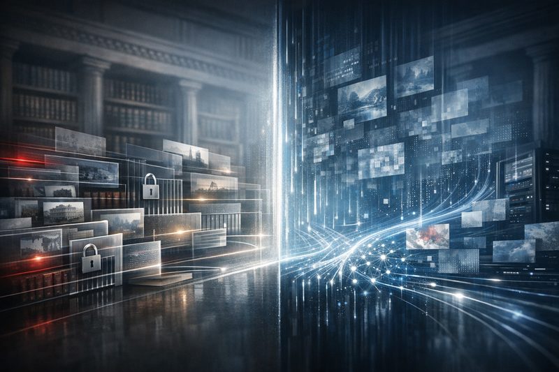 Abstract legal interface of AI training data, licensing and copyright control