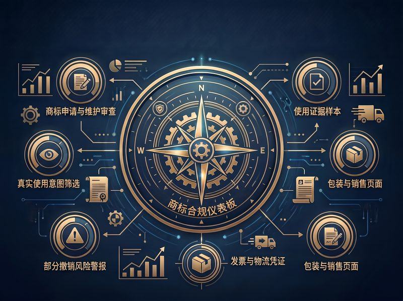 商标申请清单与使用证据