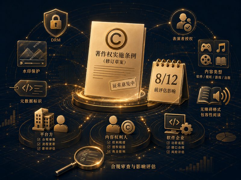 中国著作权法实施条例修订与平台版权合规