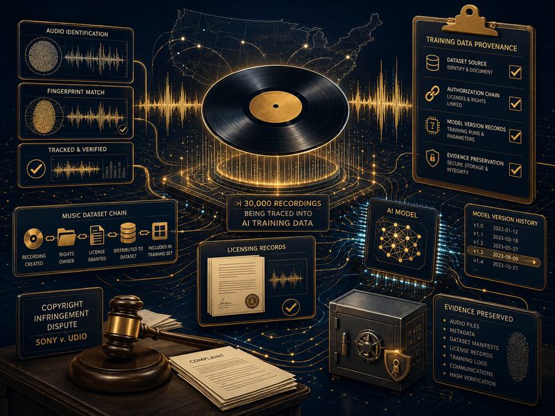 Sony诉Udio与AI音乐训练数据版权争议