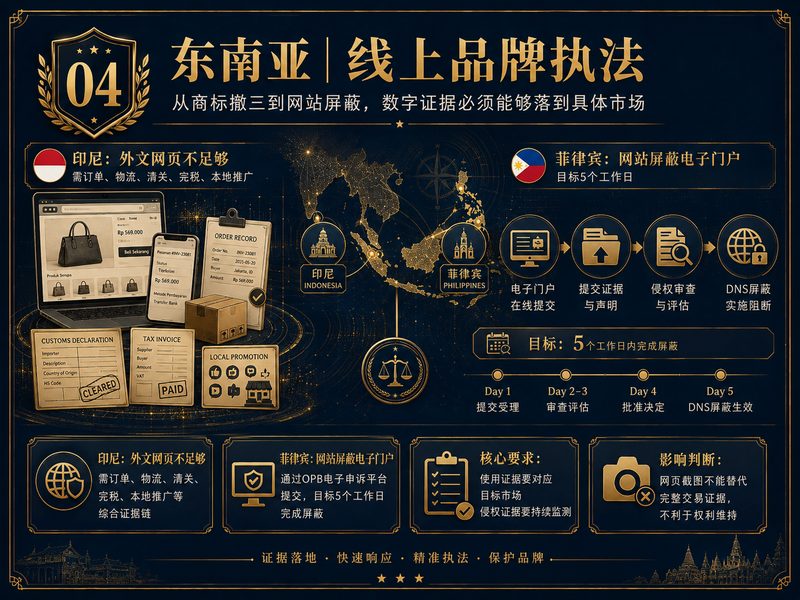 东南亚线上品牌执法与数字证据
